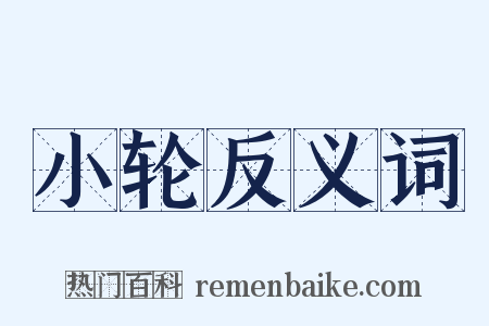 小轮反义词是什么意思的图片